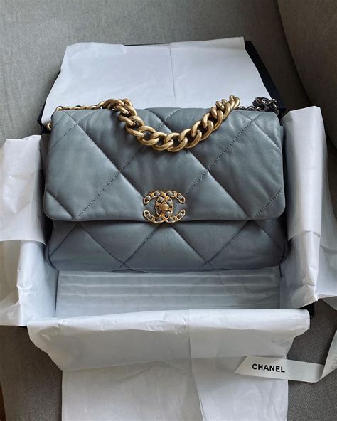 chanel 19 large bag|Chanel 19 small flap bag.